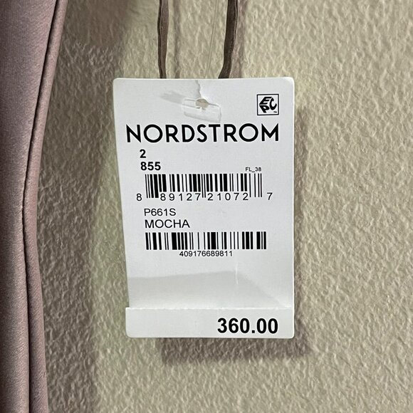 Amsale $360 Satin Midi One Shoulder Formal Dress Size 2 NWT - Picture 6 of 8